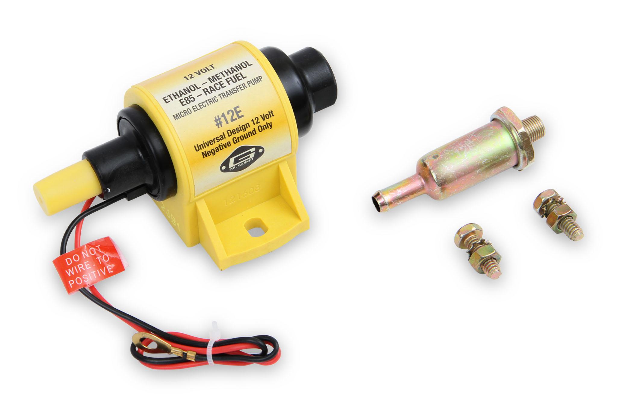Mr. Gasket Micro Electric Fuel Pump.  - 12E
