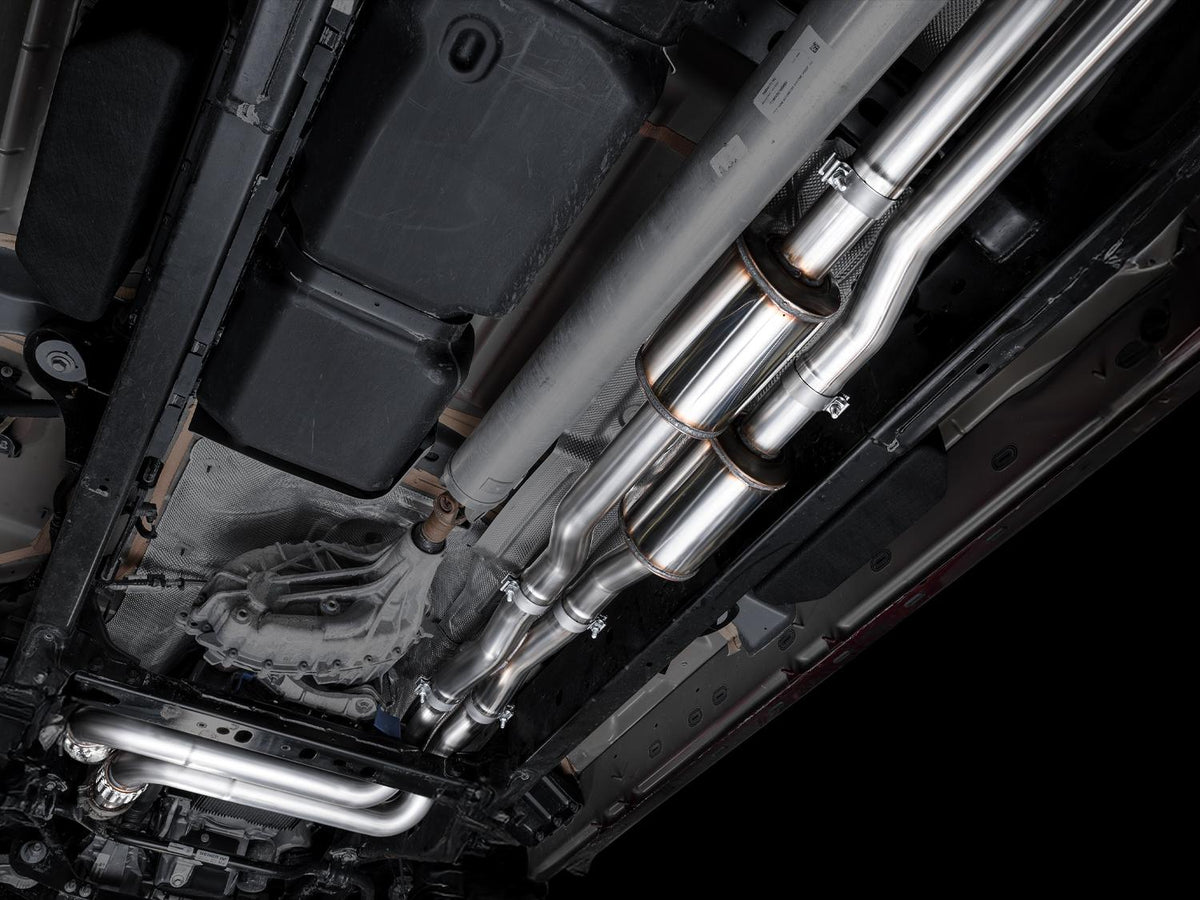 AWE 0FG Catback Exhaust Standard & High Output - Diamond Black Tips (2025+ RAM 1500 3.0TT) - 3015-33530