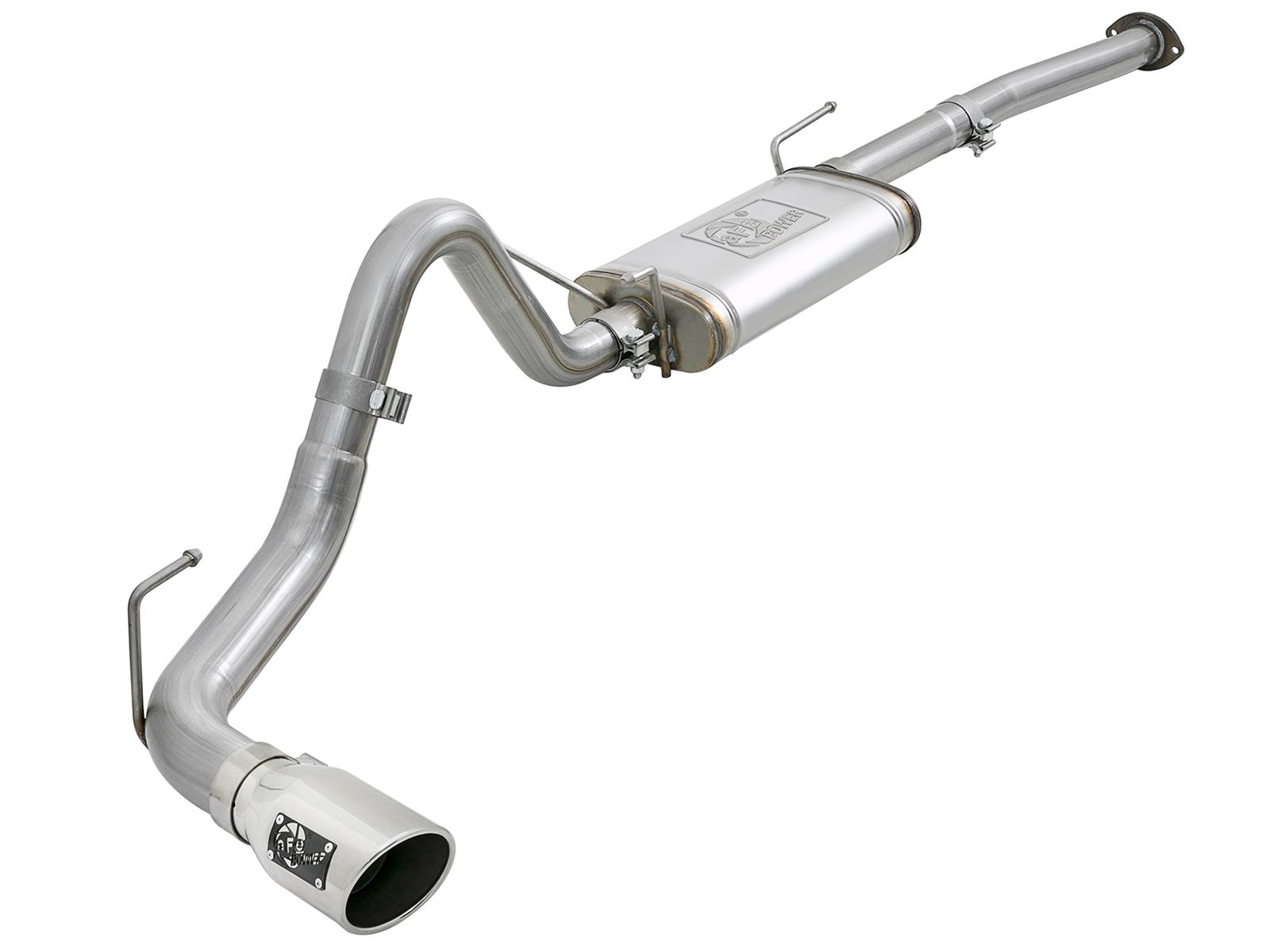 AFE MACH Force-Xp 2-1/2 in 304 Stainless Steel Cat-Back Exhaust w/Polished Tips (2016-2021 Tacoma, Tacoma) - 49-46042-P