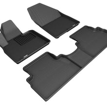 3D MAXpider 2019-2020 Hyundai Santa Fe Kagu 1st & 2nd Row Floormats - Black