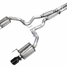 AWE Touring Edition Catback Exhaust - Dual Diamond Black Tips (2024-2026 Mustang GT) - 3015-33650