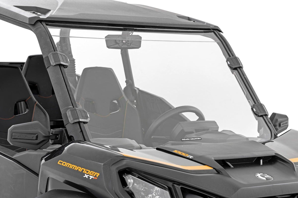 Rough Country Full Windshield Scratch Resistant Can-Am Commander XT (21-22) - 98102230