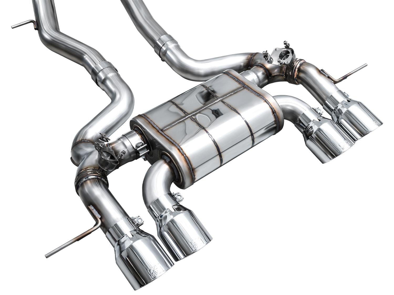 AWE SwitchPath™ Exhaust for BMW G87 M2 - Chrome Silver Tips - 3025-42487