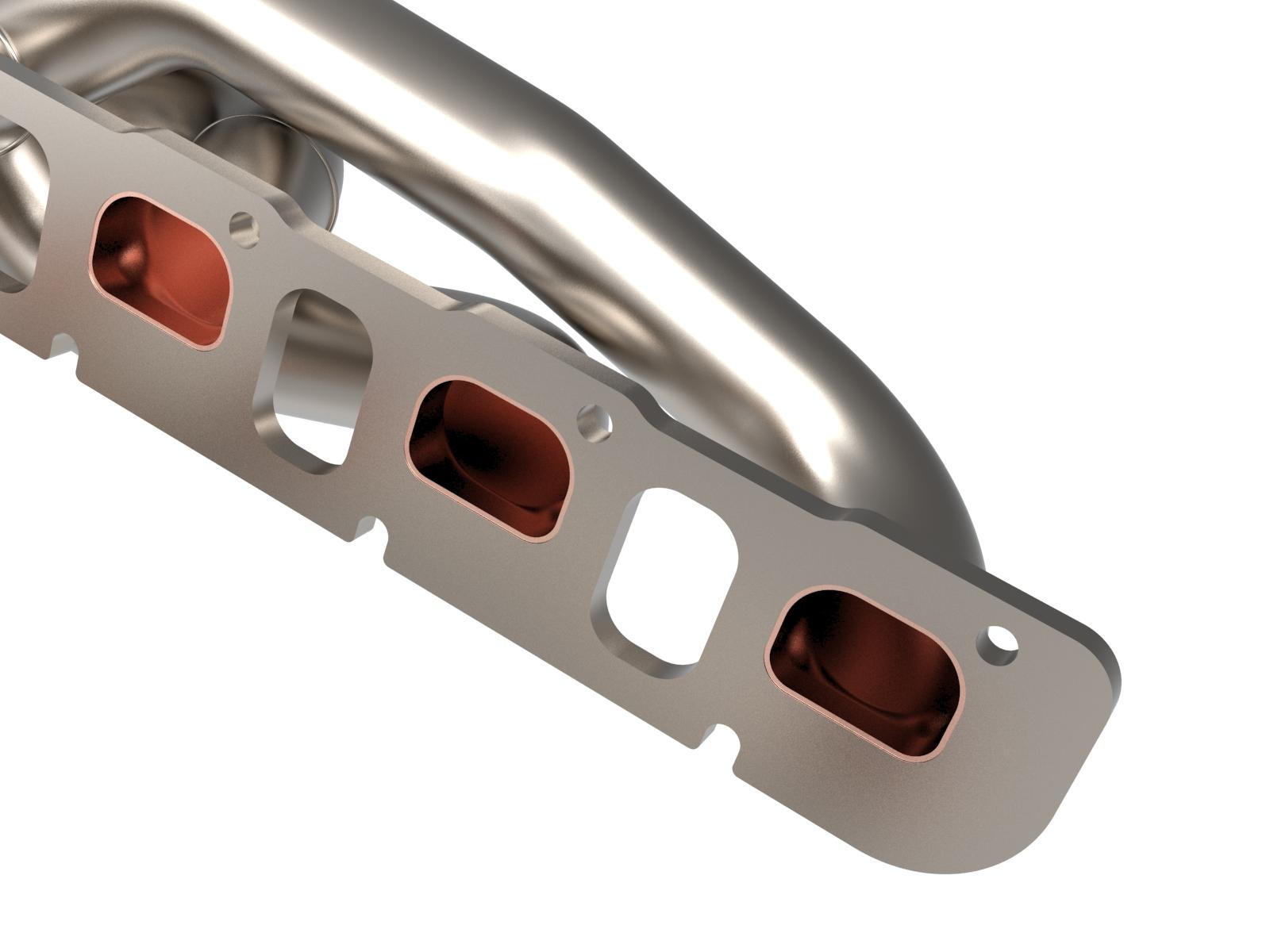 AFE Twisted Steel 1-7/8 IN 304 Stainless Headers w/ Titanium Coat Finish (RAM 1500 TRX 21-24 V8-6.2L (sc)) - 48-32030-T