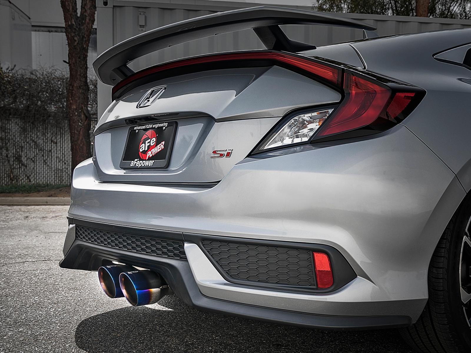 AFE Cat-Back Exhaust System (2017-2019 Honda Civic Si L4-1.5L (t)) - 49-36618-L