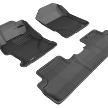 3D MAXpider 2012-2013 Honda Civic Coupe Kagu 1st & 2nd Row Floormats - Black