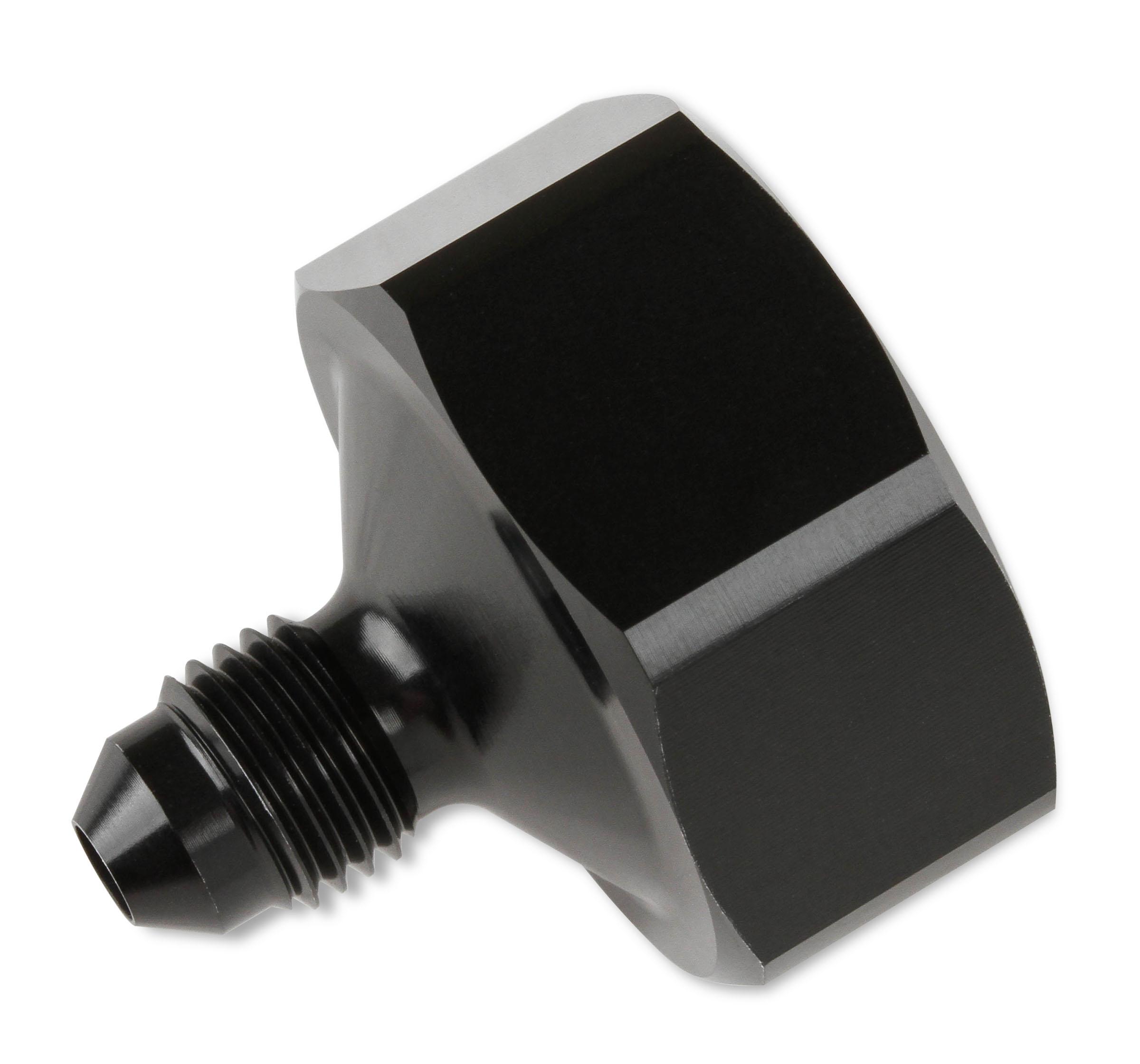 NOS  Black T7075 aluminum 4AN-660 Bottle Nut Adapter. - 16221NOS