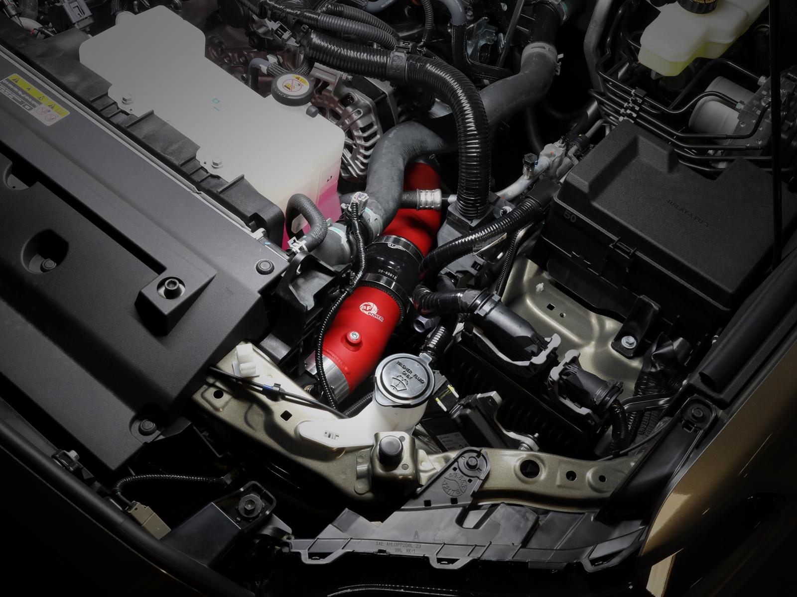 AFE BladeRunner 2-1/2 IN & 3 IN Aluminum Hot and Cold Charge Pipe Kit Red (2024 Land Cruiser , Tacoma) - 46-20724-R