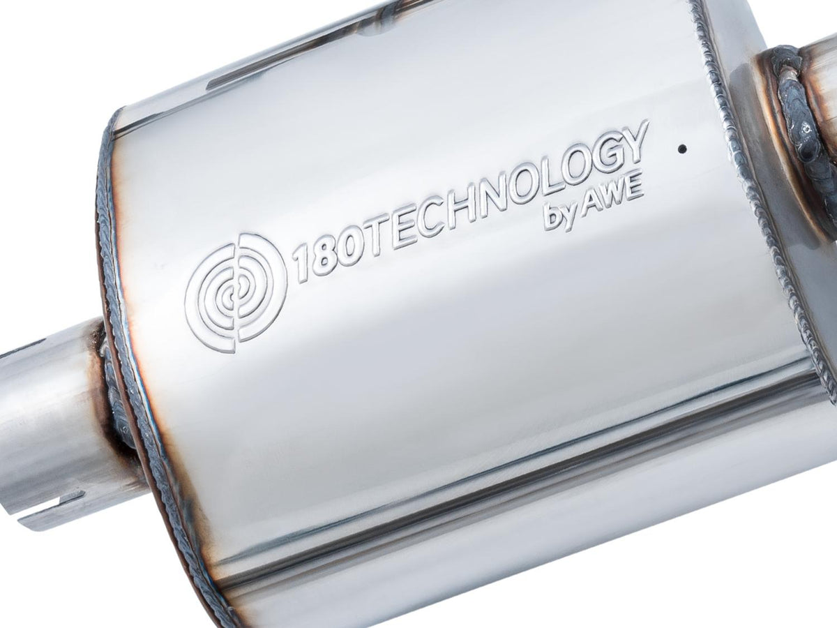 AWE Tuning Audi B9 A5 Touring Edition Exhaust Dual Outlet - Diamond Black Tips (Includes DP) - 3015-33090