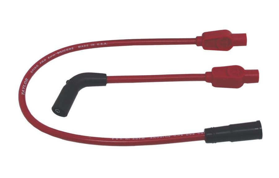 TAYLOR CABLE 8mm Spiro-Pro red 21.5/9in custom MC 180 Spark Plug Wires - 10233
