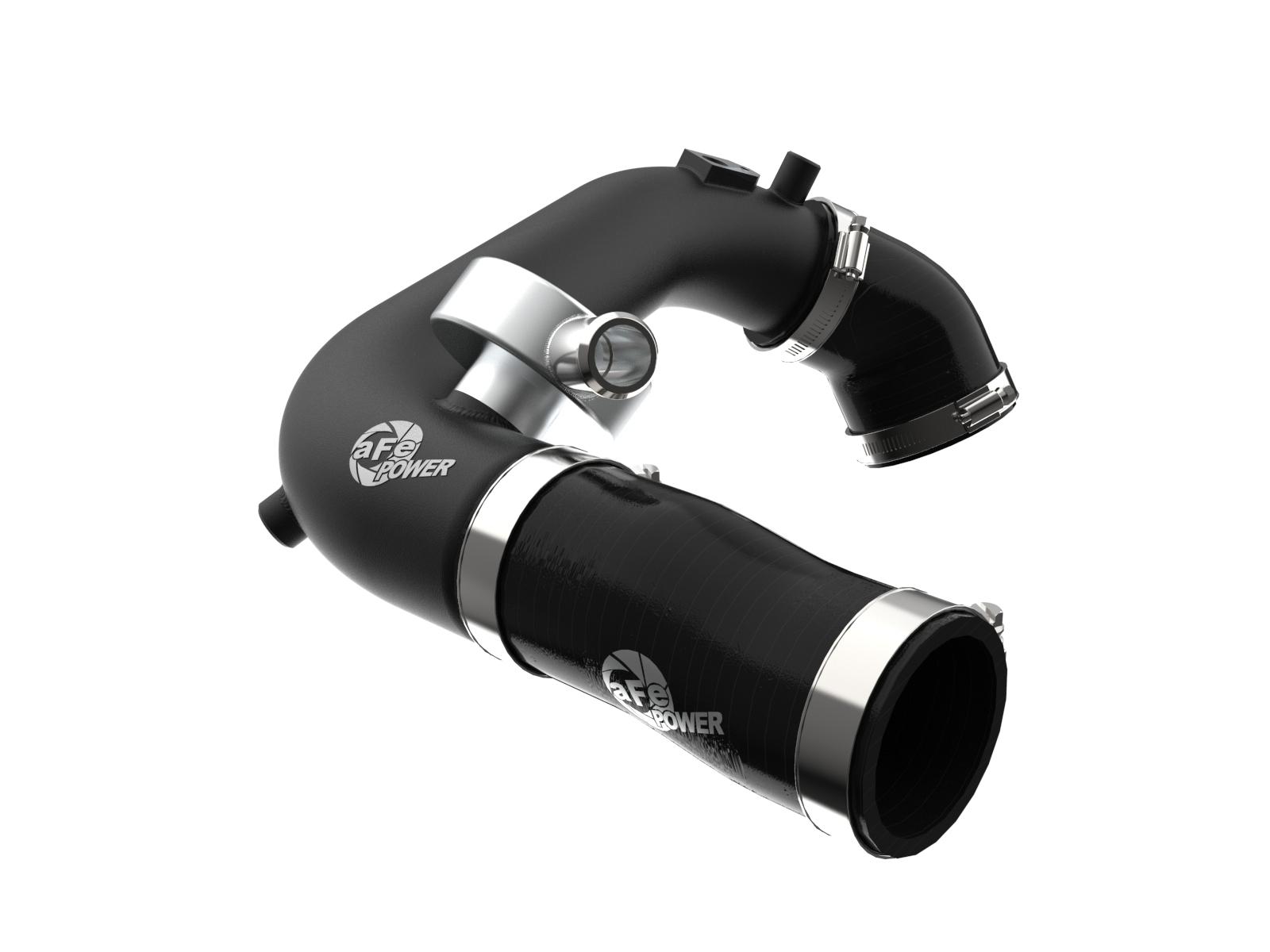 AFE BladeRunner 2-1/2 IN to 3 IN Aluminum Hot-Side Charge Pipe Black (2018-2021 Wrangler) - 46-20468-B