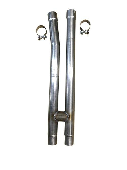 MRT Engineering 98U907 15 + Mustang GT 304 Stainless Resonator Delete H-Pipe
