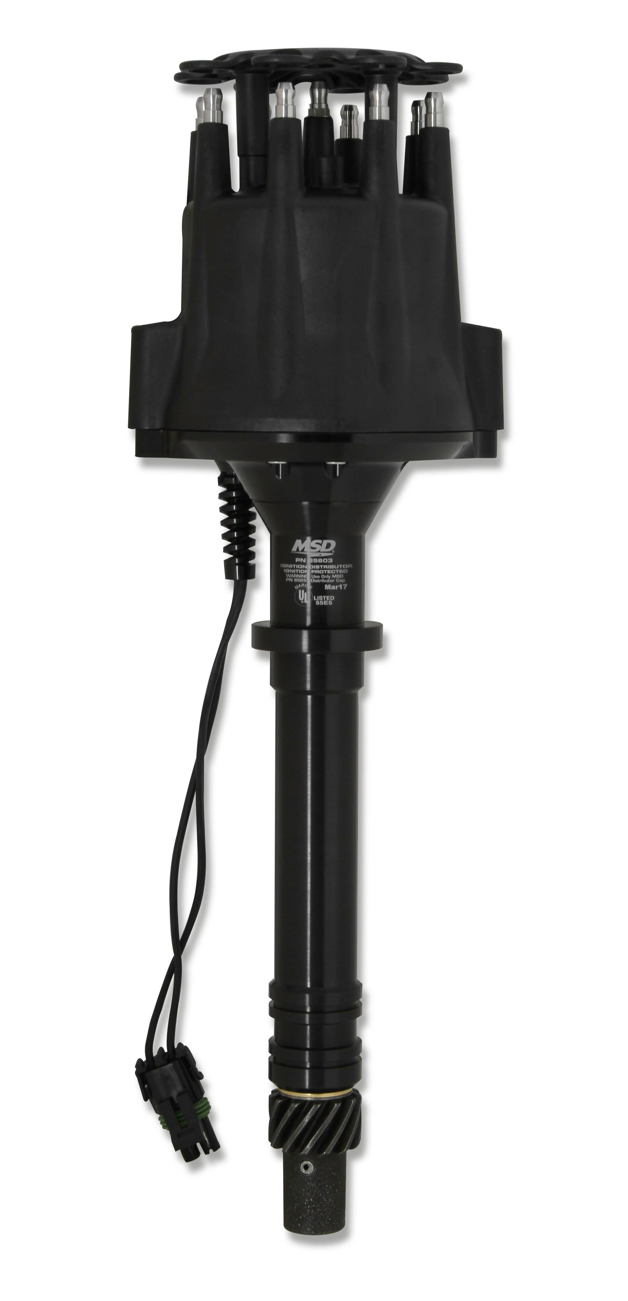 Chevy V8 Marine Certified Distributor-Black.  - 85603