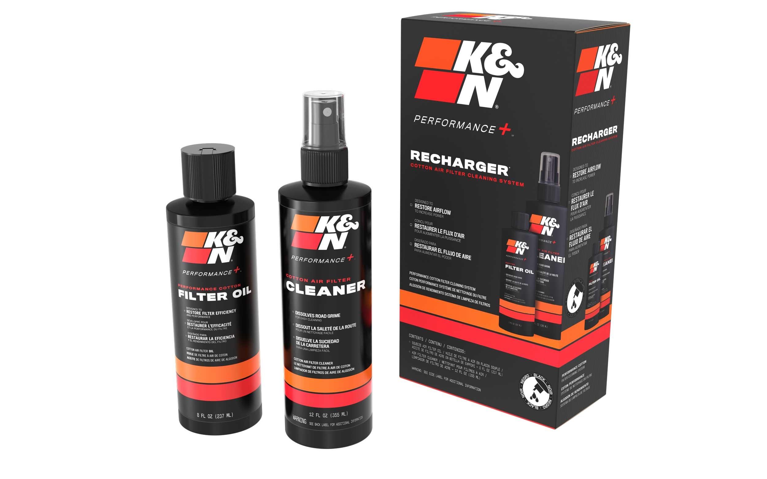 K and N Filters Filter Care Service Kit - Squeeze Black - 99-5050BK