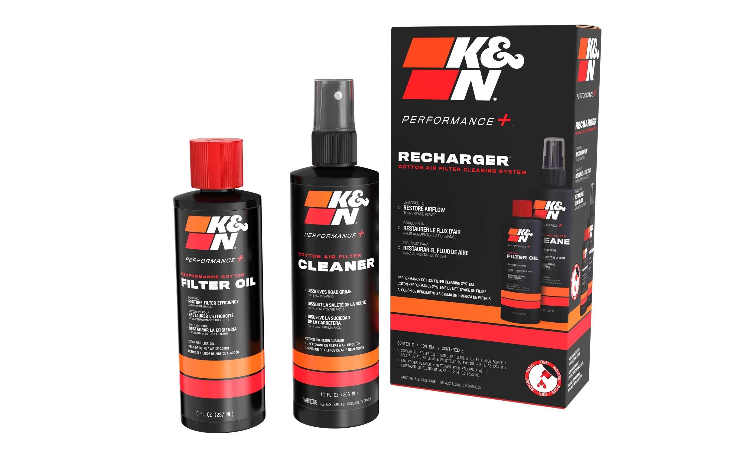 K and N Filters Filter Care Service Kit - Squeeze Red - 99-5050
