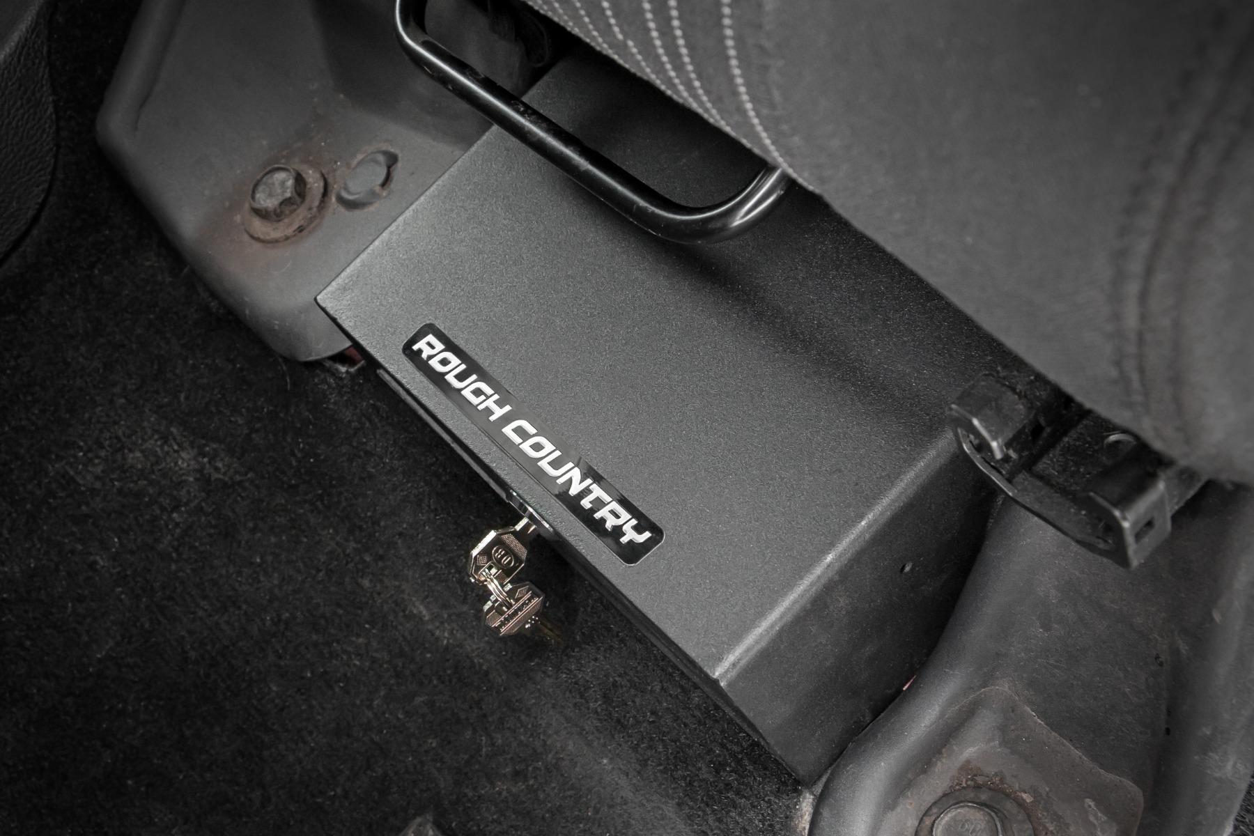 Rough Country Jeep Under Seat Lock Box 07-18 Jeep Wrangler JK/JKU Rough Country (2007-2018 Wrangler, Wrangler JK) - 99035