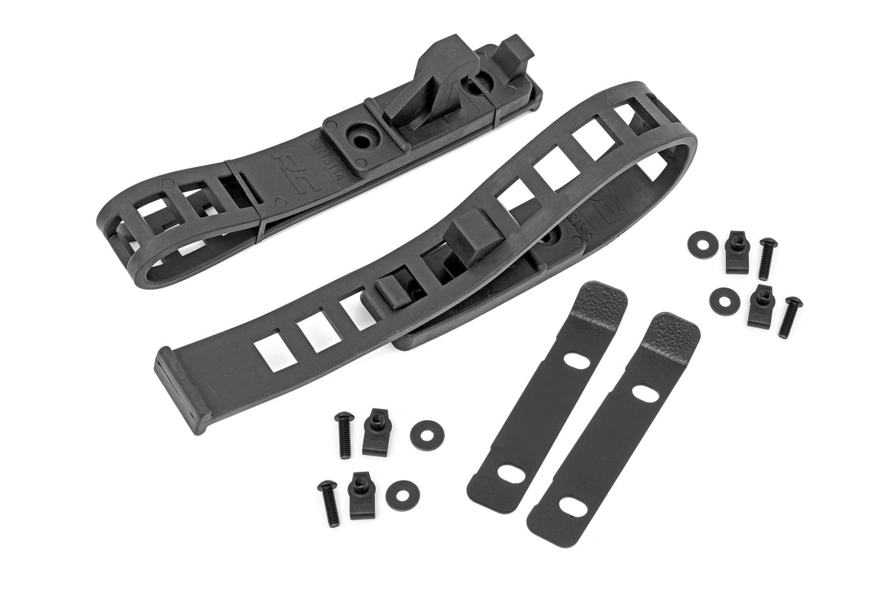 Rough Country Rubber Molle Panel Clamp Kit Universal 1/2 Inch 4 1/2 Inch 2-Clamps - 99072