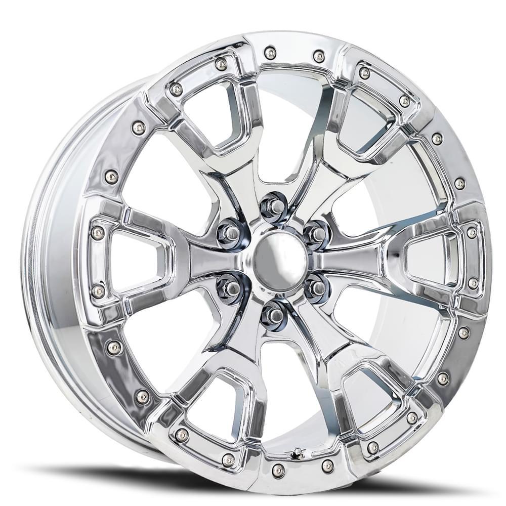 Factory Reproductions FR 99 - Ford Raptor Replica Wheels 20X9 6X135 +20 HB 87.1 Bronco Replica Chrome With Cap Factory Reproductions - 99090203601