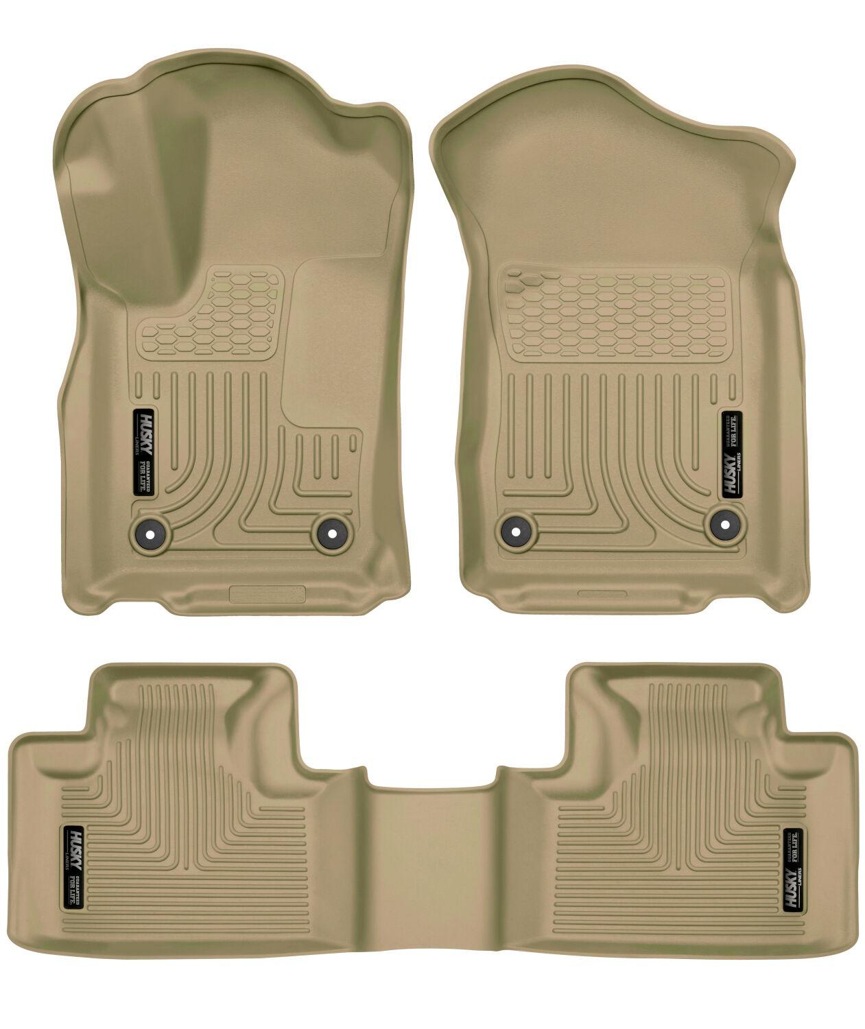 Husky Liners Front and 2nd Seat Floor Liners (2016-2022 Durango, Grand Cherokee) - 99153