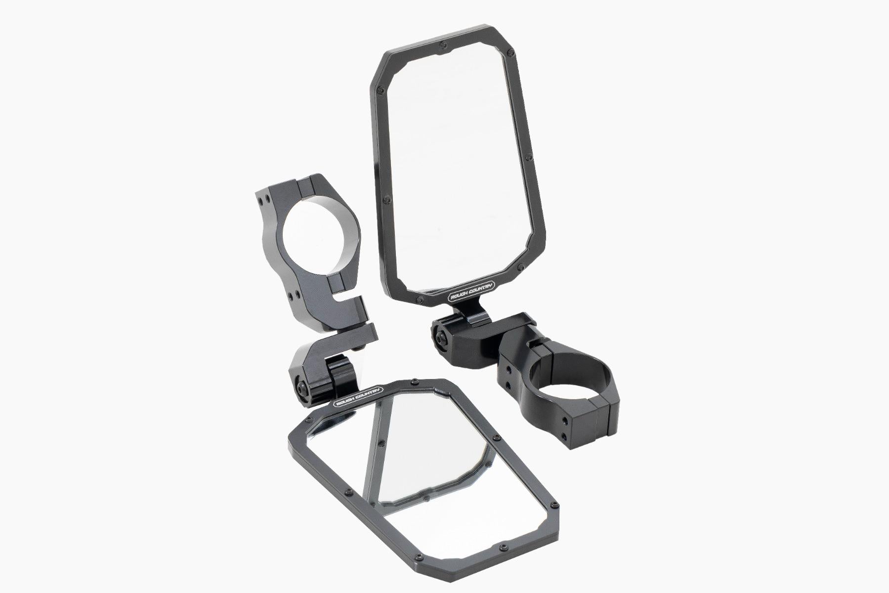 Rough Country UTV Aluminum Side View Mirrors Horizontal - 99209