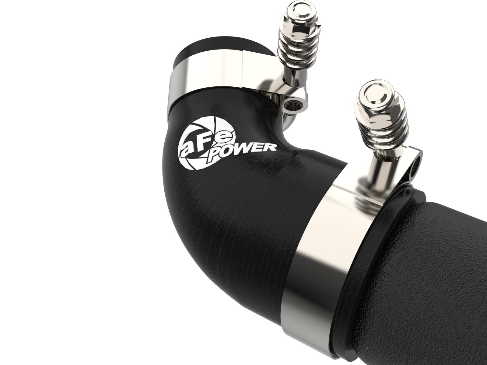 AFE BladeRunner 3 IN Aluminum Hot Charge Pipe Black (Kia Stinger 18-22 V6-3.3L (tt)) - 46-20508-B