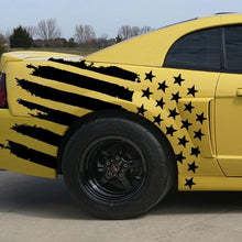 Anchor Room Stars & Bars Body Graphics (1999-2004 Mustang) - Gloss White, Driver Side - 99FM_S&B_DS_GW