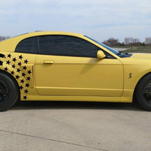 Anchor Room Stars & Bars Body Graphics (1999-2004 Mustang) - Matte Black, Driver & Passenger Side  - 99FM_S&B_BS_M