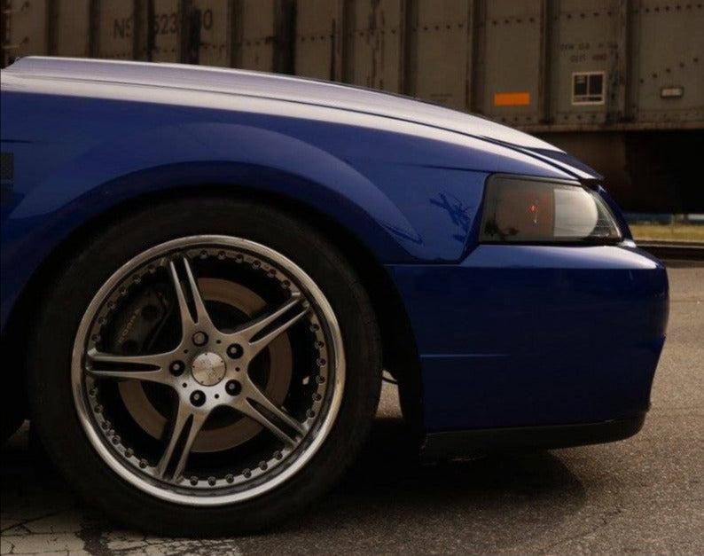 Anchor Room Headlight Amber Corner Vinyl Tint (1999-2004 Mustang) - 99FM_HAC_T