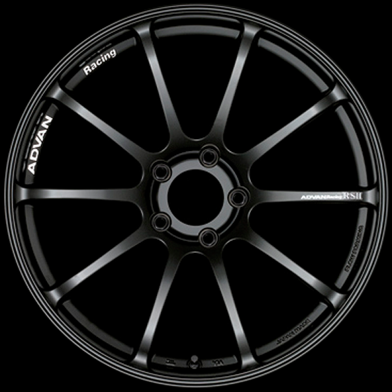 ADVAN RACING RSII 20X11.0 +51 5-130 SEMI GLOSS BLACK - YAP0M51PSB