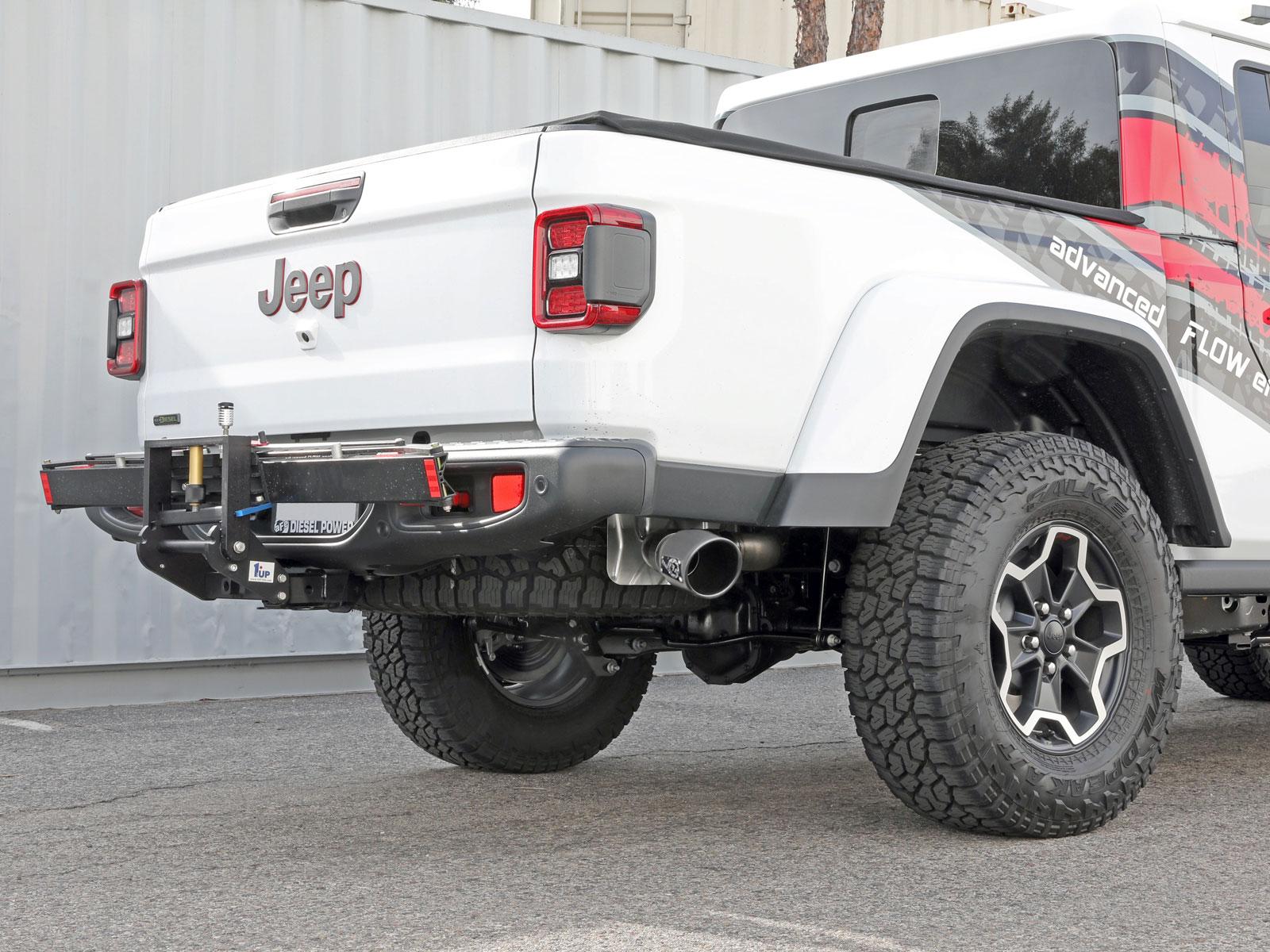 AFE Vulcan Series DPF-Back Exhaust System w/ Polished Tip (2021-2021 Gladiator) - 49-38093-P