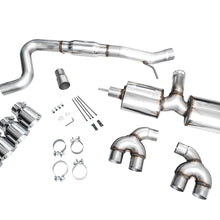 AWE Touring Edition Exhaust for Volkswagen MK8 Golf R - Chrome Silver Tips - 3015-42658