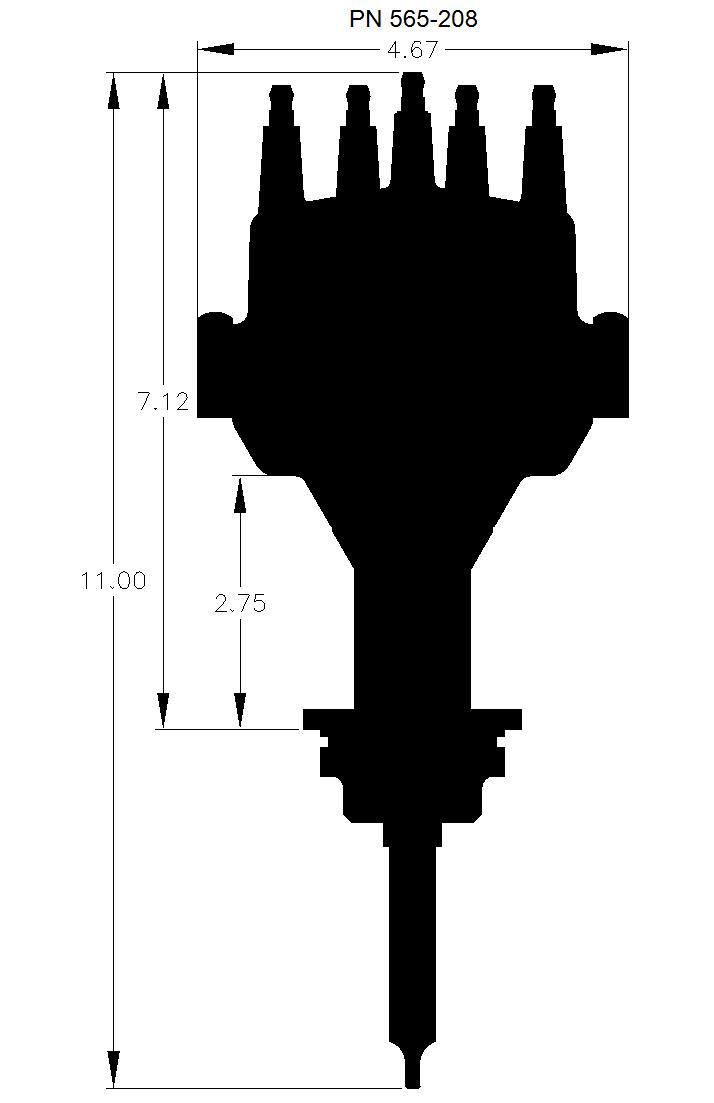 Holley Dual Sync Chrysler SB Distributor.  - 565-208