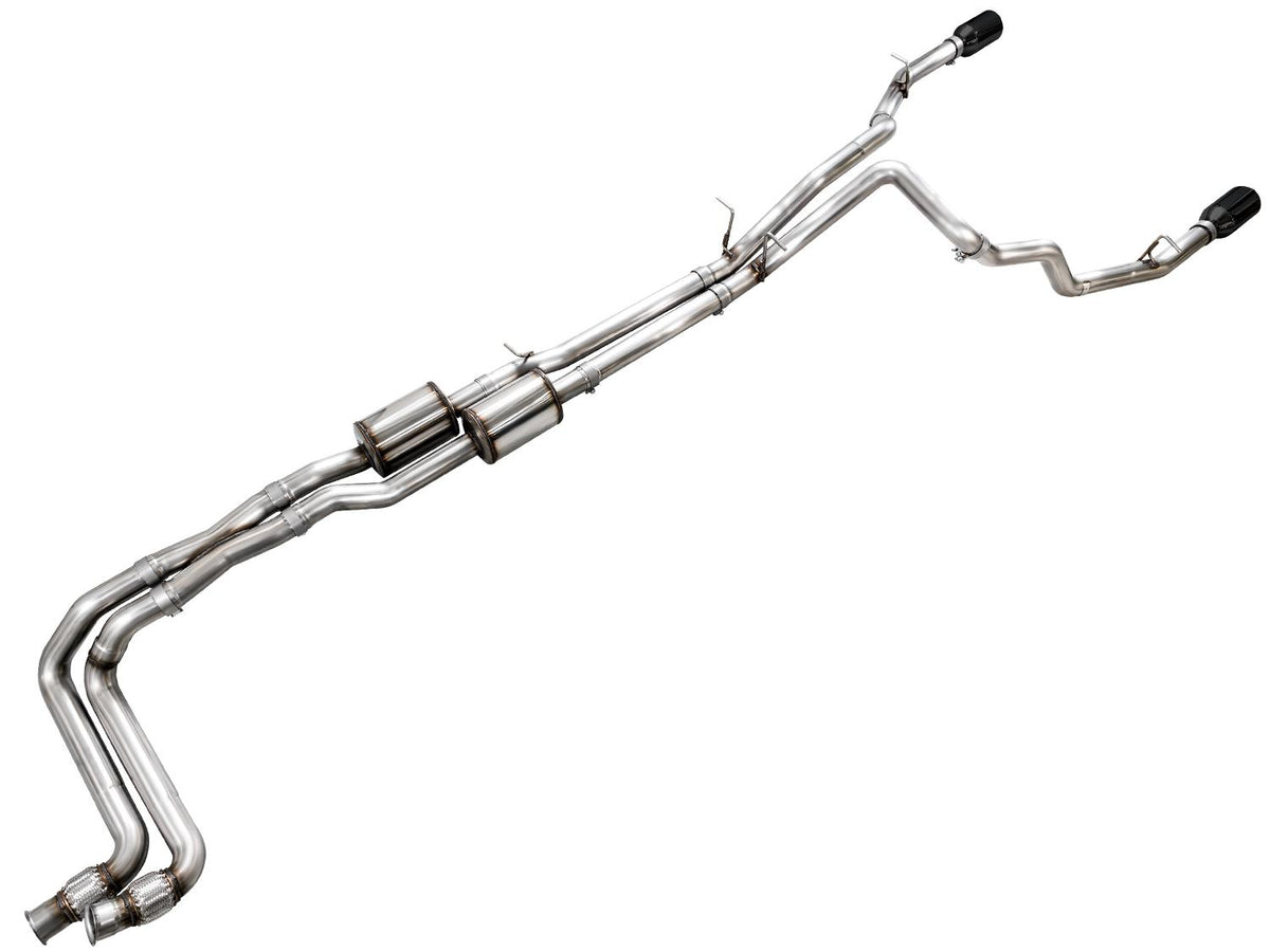 AWE 0FG Catback Exhaust Standard & High Output - Diamond Black Tips (2025+ RAM 1500 3.0TT) - 3015-33530