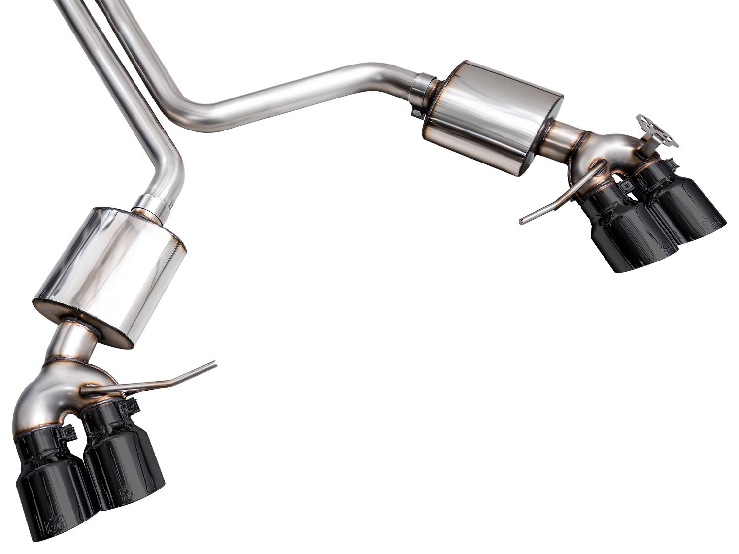 AWE Touring Edition Exhaust for '22+ Porsche Macan 2.9TT - Diamond Black Tips - 3015-43952