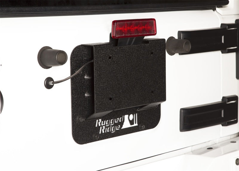 Rugged Ridge Tire Carrier Delete Plate Kit: 07-18 Jeep Wrangler Jk - 11586.11