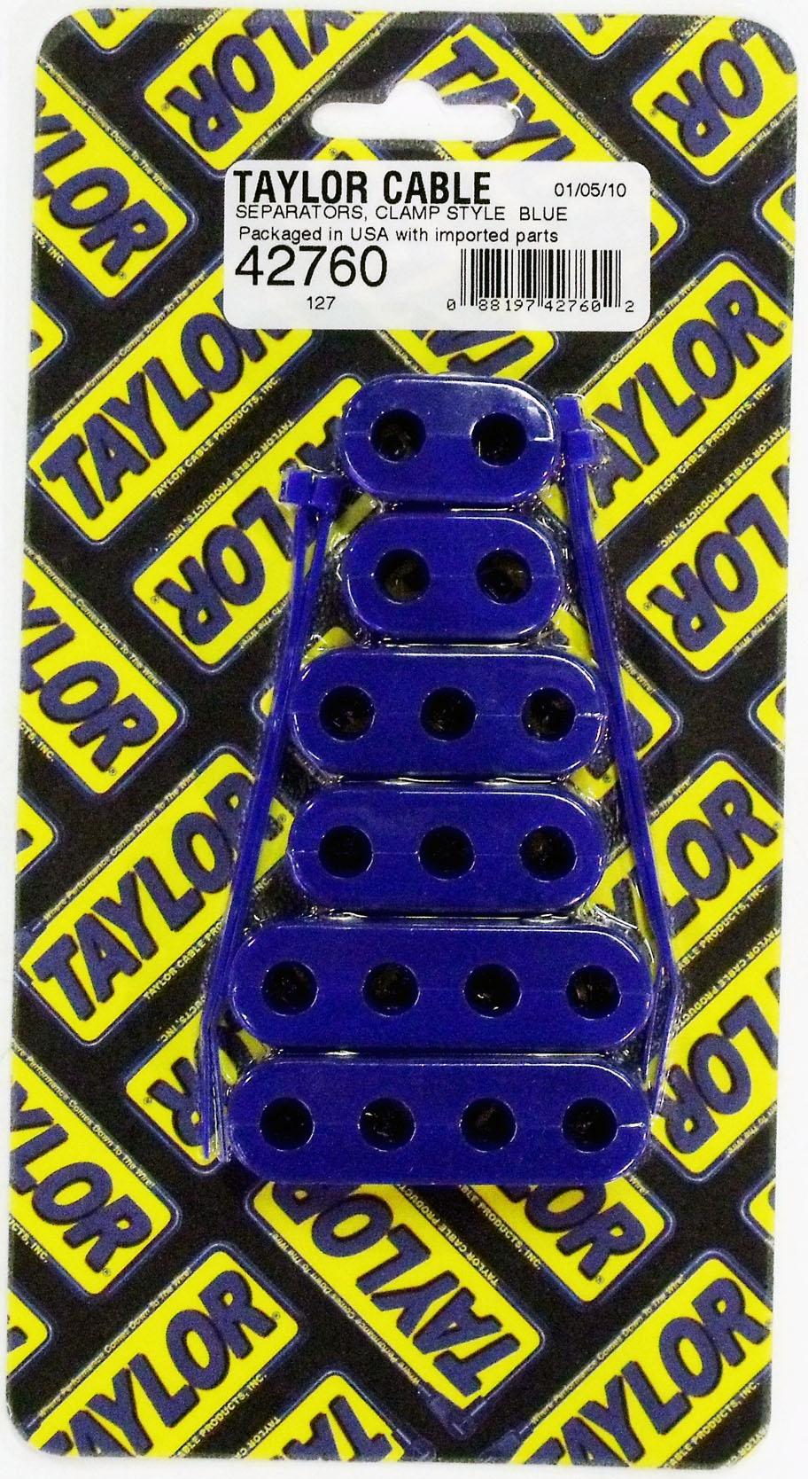 TAYLOR CABLE 7-8mm Separators Clamp Style blue  - 42760