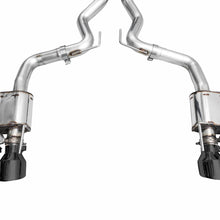 AWE SwitchPath Catback Exhaust - Quad Diamond Black Tips (2024-2026 Mustang GT) - 3025-43650