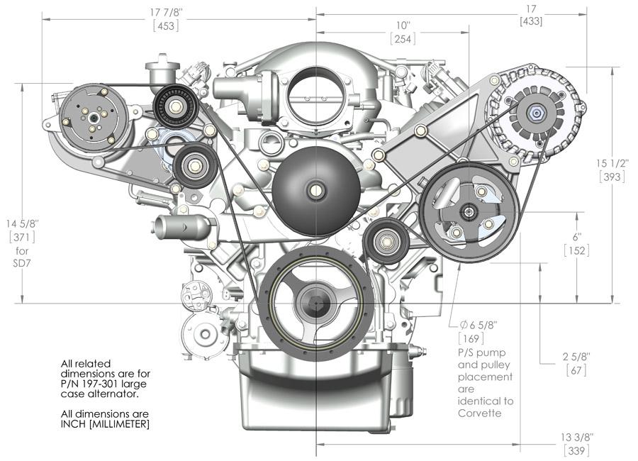 Holley LS/LT Complete Accessory Drive Kit.  - 20-138