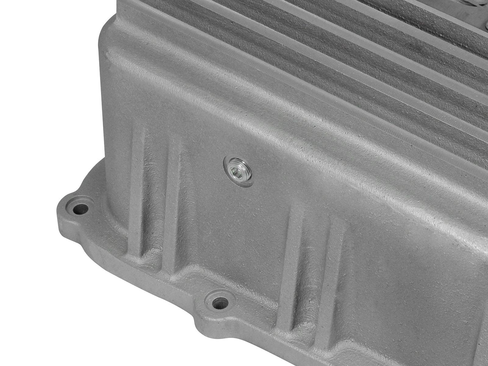 aFe POWER Transmission Pan Raw w/ Machined Fins (2011-2021 F-250 Super Duty, F-250 Super Duty, F-350 Super Duty, F-350 Super Duty) - 46-70180