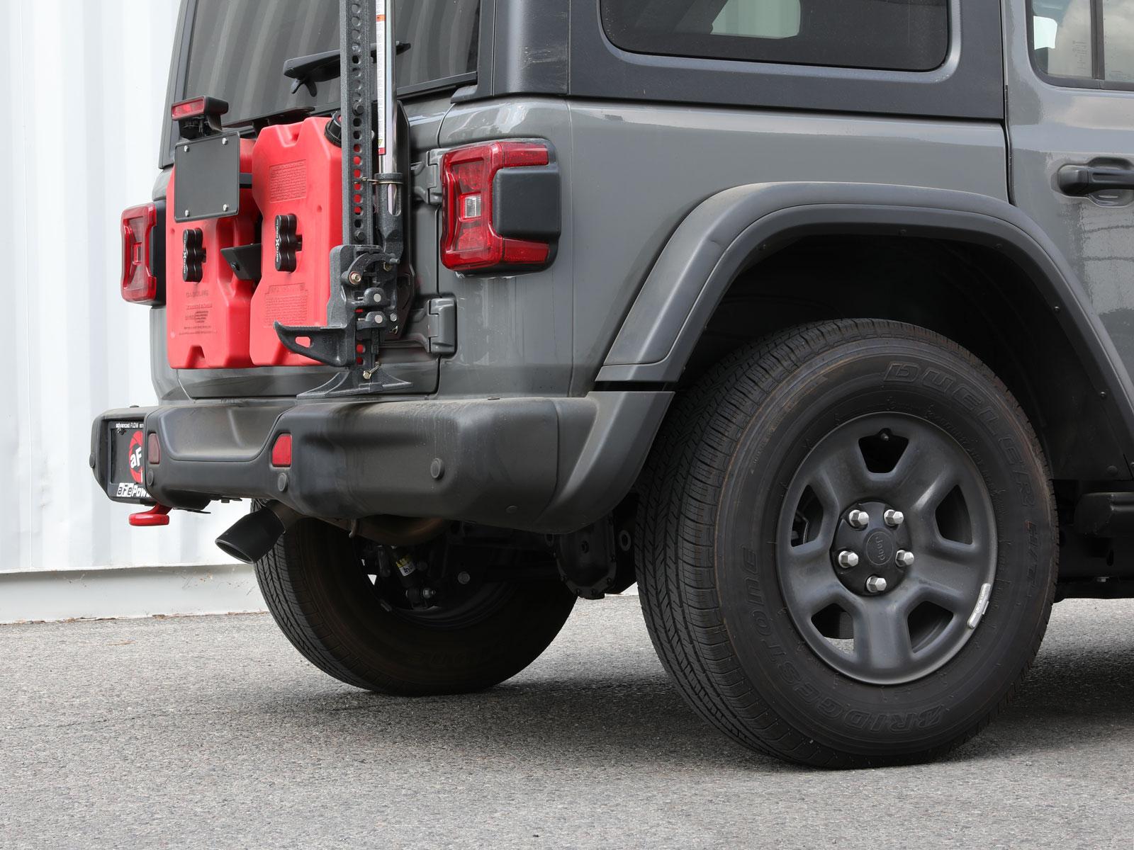 AFE Axle-Back Exhaust System (2018-2020 Jeep Wrangler L4-2.0L(t) / V6-3.6L) - 49-48070-1B