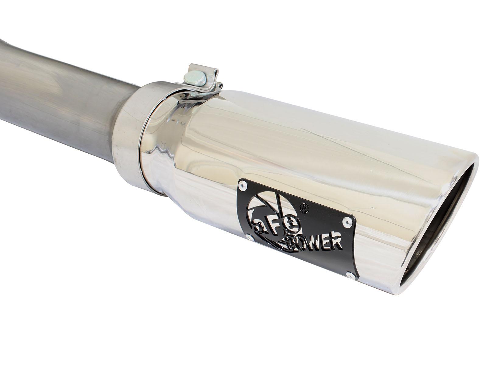 AFE MACH Force-Xp 3 IN 409 Stainless Steel Cat-Back Exhaust System w/Polished Tip (2015-2020 F-150) - 49-43074-P
