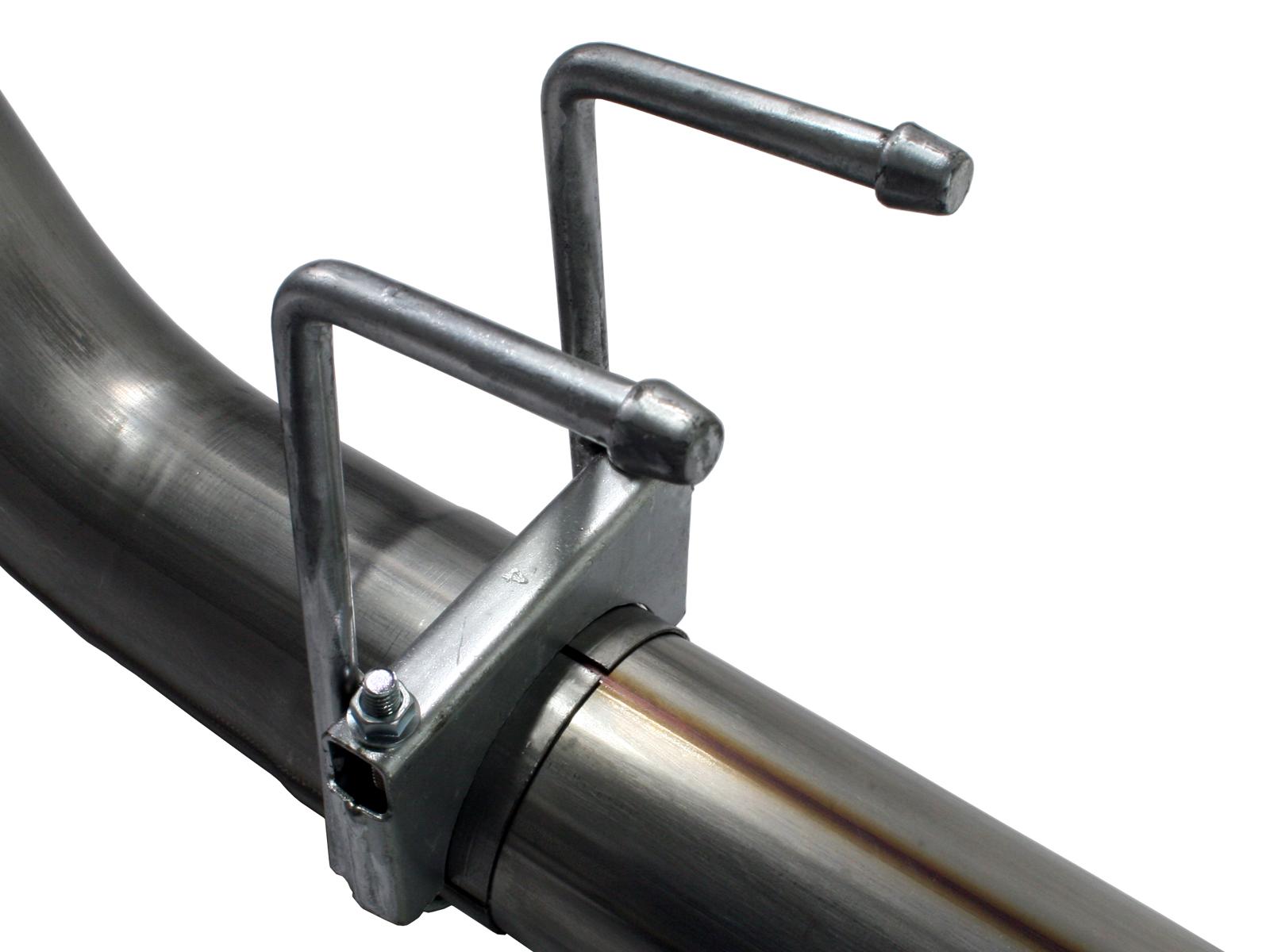 AFE Large Bore-HD 4 IN 409 Stainless Steel DPF-Back Exhaust System (2008-2010 F-250 Super Duty, F-350 Super Duty, F-450 Super Duty, F-550 Super Duty) - 49-43006