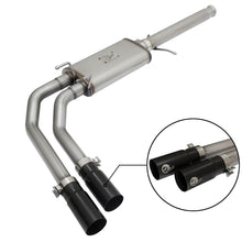 AFE Rebel Series 3 IN to 2-1/2 IN 409 Stainless Steel Cat-Back Exhaust w/Black Tip - 49-44062-B