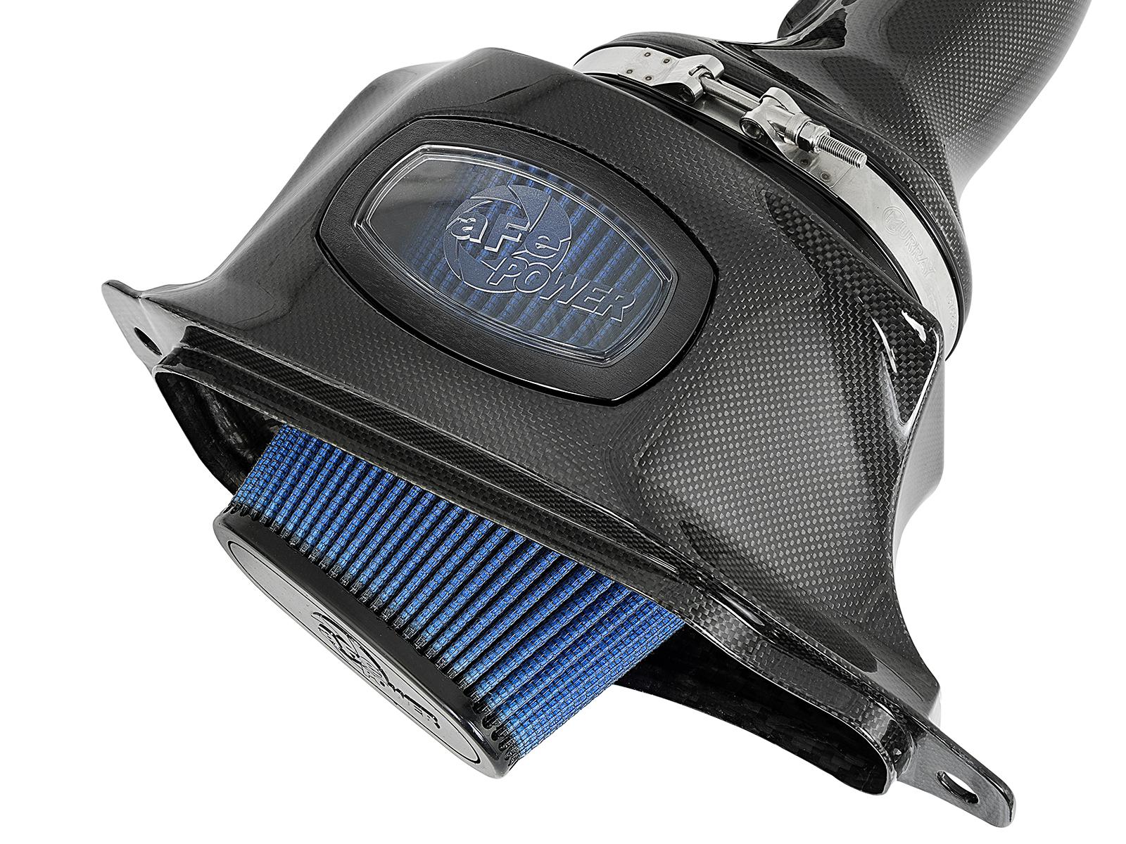 AFE 52-74201-C Black Series Momentum Carbon Fiber Cold Air Intake System w/Dual Filter Media (2014-2019 C7 Corvette)