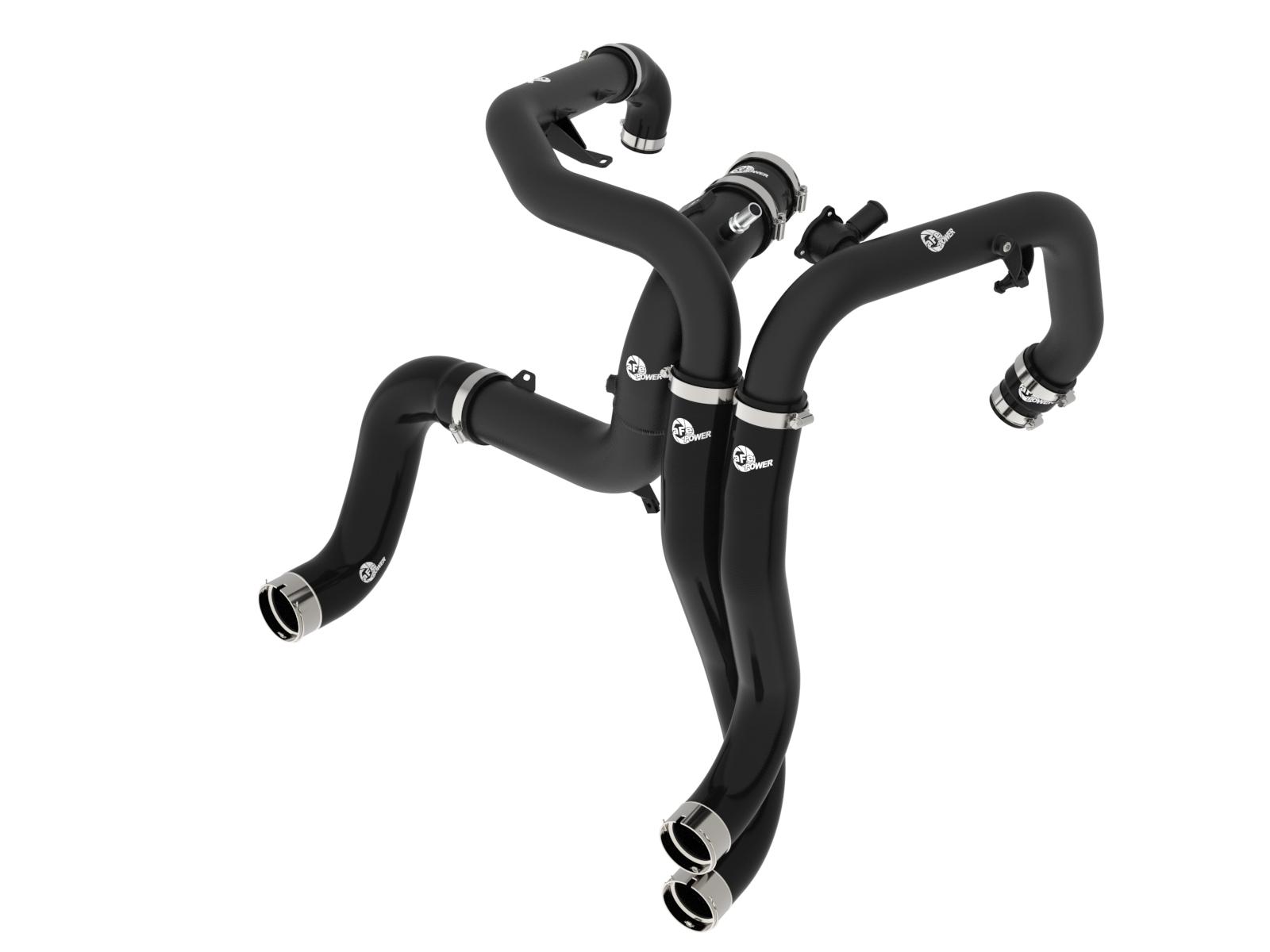 AFE BladeRunner Aluminum Hot and Cold Charge Pipe Kit Black (2022-2025 Bronco Raptor / 2025+ Ranger Raptor) - 46-20754-B