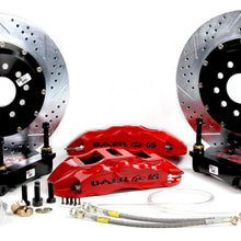 Baer 14" Extreme+ Front Brake Kit, Hugger Orange, SDZ, Std. Studs (1968-1969 Ford, Mercury Fitments) - 4261104HO