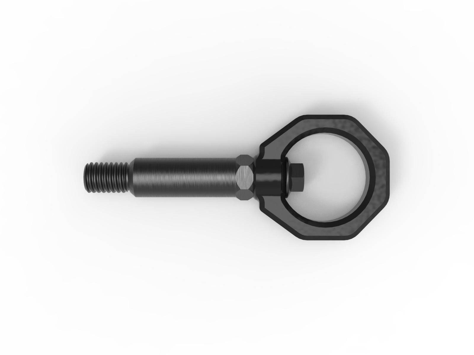 aFe CONTROL Front Tow Hook Black - 450-502001-B