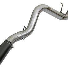 AFE Large Bore-HD 4 IN 409 Stainless Steel DPF-Back Exhaust System w/Black Tip (2017-2019 Silverado 2500 HD, Silverado 3500 HD, Sierra 2500 HD, Sierra 3500 HD) - 49-44085-B