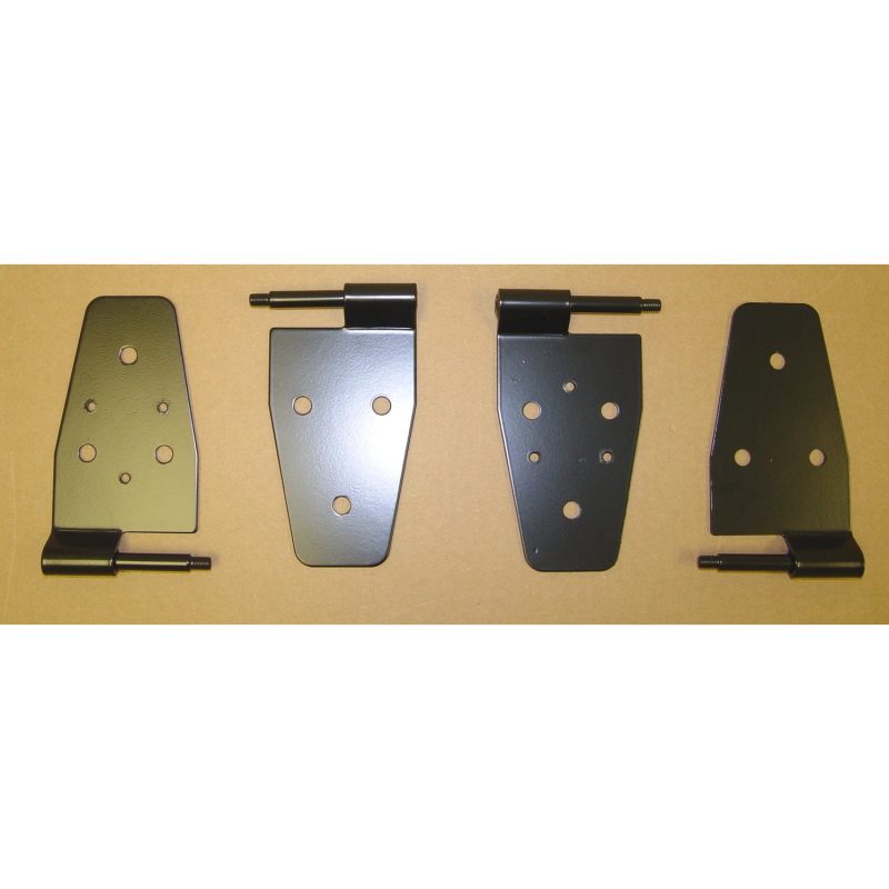 Rugged Ridge Door Hinge Kit Black; 87-06 Jeep Wrangler Tj - 11202.01
