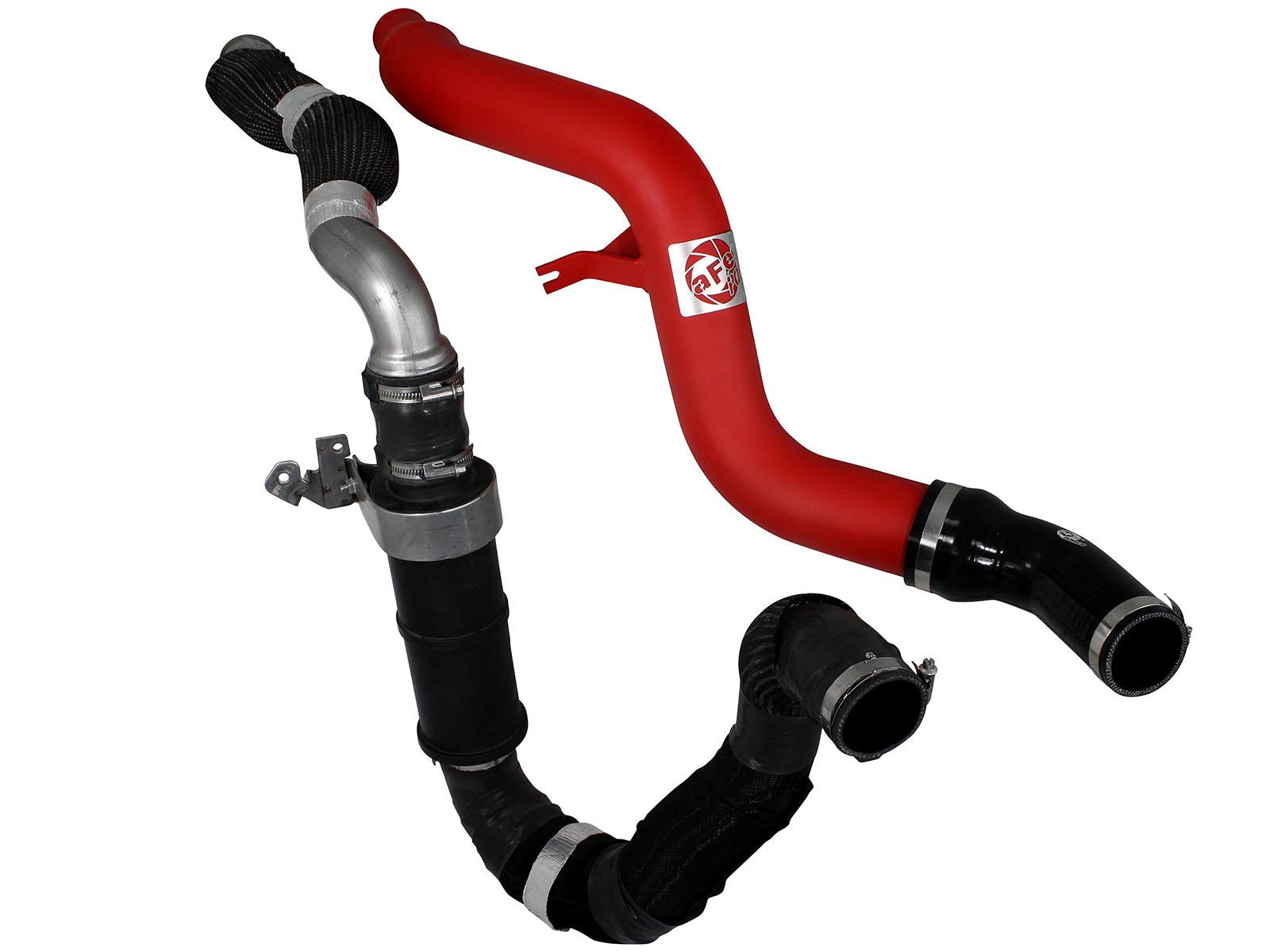 AFE BladeRunner 3" Hot Charge Pipe - Red (2014-2015 Dodge EcoDiesel V6-3.0L (td)) - 46-20178-R